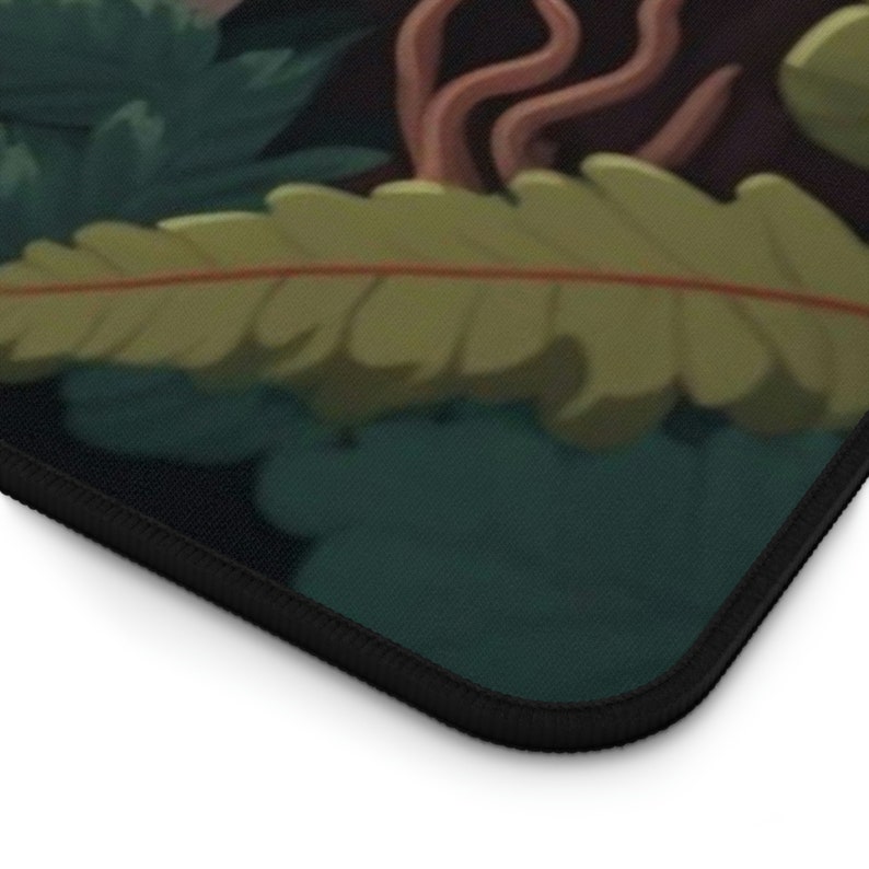 Mushroom Mouse Pad Cottagecore Mousepad Mushroom Desk Mat XL Cute Desk Pad XXL Mushroom Computer Keyboard Mat Track Pad image 6
