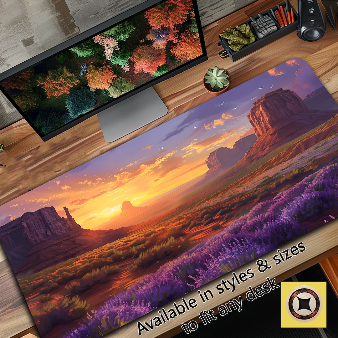 Western Office Decor, Western Desk Decor, Large Desk Mat, Gaming ...
