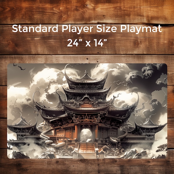 Skyborne Palace Enigma - Playmat for Table Top Gaming, MTG Play Mat China, Chinese DND Playmat, Dice Mat, TCG Accessory, mtg Gifts