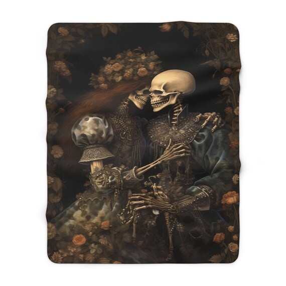 SOMABITO スカルデザイン フリースブランケット SOMABITO スカル