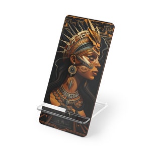 Aztec Princess Cute Phone Stand, iPhone Display Stand, Phone Desk Stand, Phone Desk Display, Cell Phone Stand