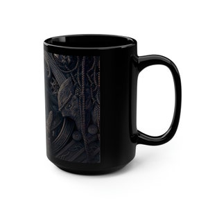Viking Coffee Mug, 15oz, Black Coffee Cup, Nordic Tea Cup, Norse Viking Mug, Custom Coffee Mug, Viking Gift for Him image 4