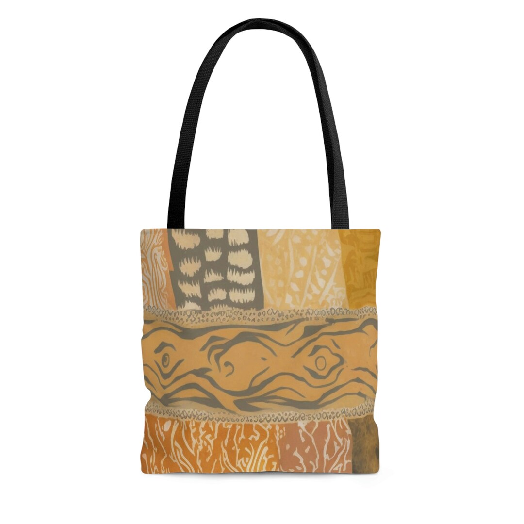Cute Tote Bag, African Textile Print, Africa Shopping Bag, African Tote