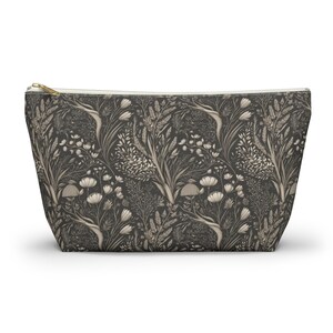 William Morris Style Western Weizenfeld Dunkles Cottagecore Schminktäschchen - Erhältlich in 2 Größen - Reisebegleiter - Geschenk für die Tochter