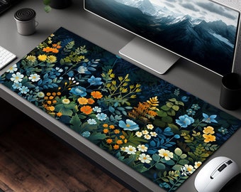 Alfombrilla de escritorio botánica, alfombrilla de escritorio con plantas, alfombrilla de escritorio con flores, alfombrilla de ratón con flores, alfombrilla de ratón botánica, alfombrilla de ratón con flores, alfombrilla de escritorio gigante