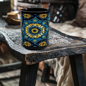 Moroccan Star Mug Morroco Coffee Mug Morrocon Mug Morrocan Cup Ceramic Coffee Mug 15oz Coffee Mug