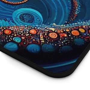 Large Mouse Pad, Dazzling Octopus Large Desk Mat, XL Desk Pad, Cute Mousepad, Aesthetic Desk Protector, Kawaii Deskmat image 6