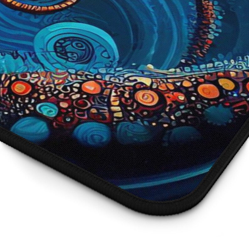 Large Mouse Pad, Dazzling Octopus Large Desk Mat, XL Desk Pad, Cute Mousepad, Aesthetic Desk Protector, Kawaii Deskmat image 6