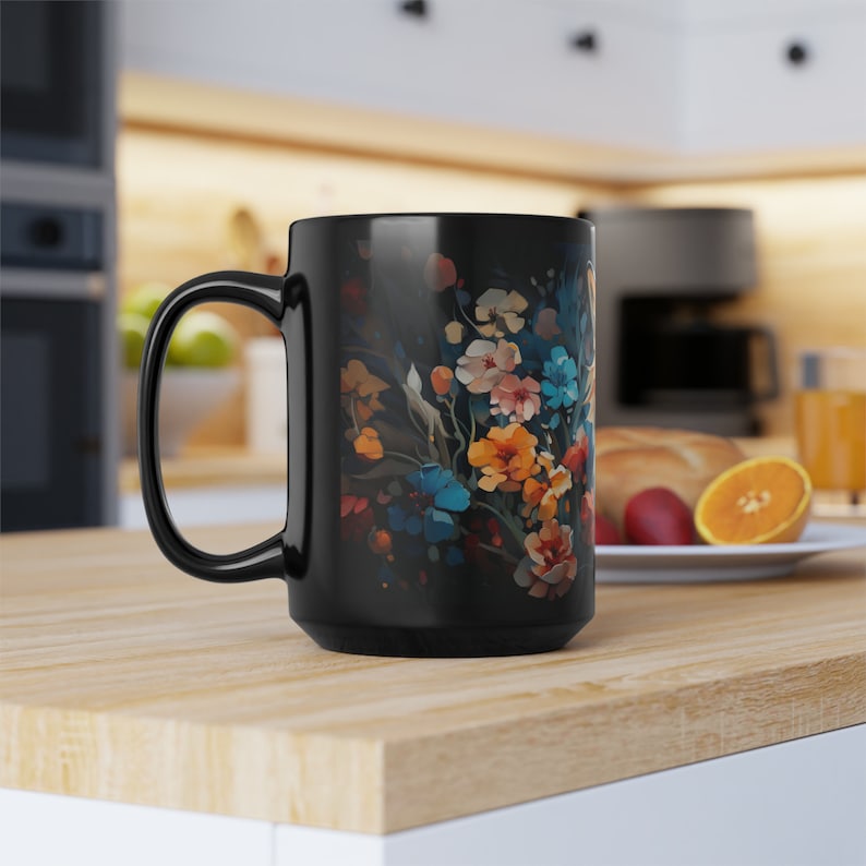 Japanese Fox Mug, 15oz Coffee Mug, Japan Fox Art Mug, Nature Cup, Fox Decor, Japanese Coffee Mug image 6
