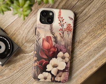 Cute Wildflower iPhone Case, iPhone 15 Plus Case, iPhone 14 Pro Case, iPhone 13 Case, iPhone 12 Case, iPhone 11 Case, iPhone 8, iPhone XR