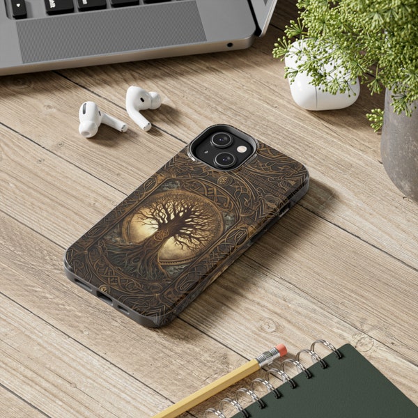 Viking Tree of Life, Yggdrasill iPhone Case, Viking iPhone Case, Nordic iPhone Protector, Norse iPhone Tough Case, Mythological iPhone