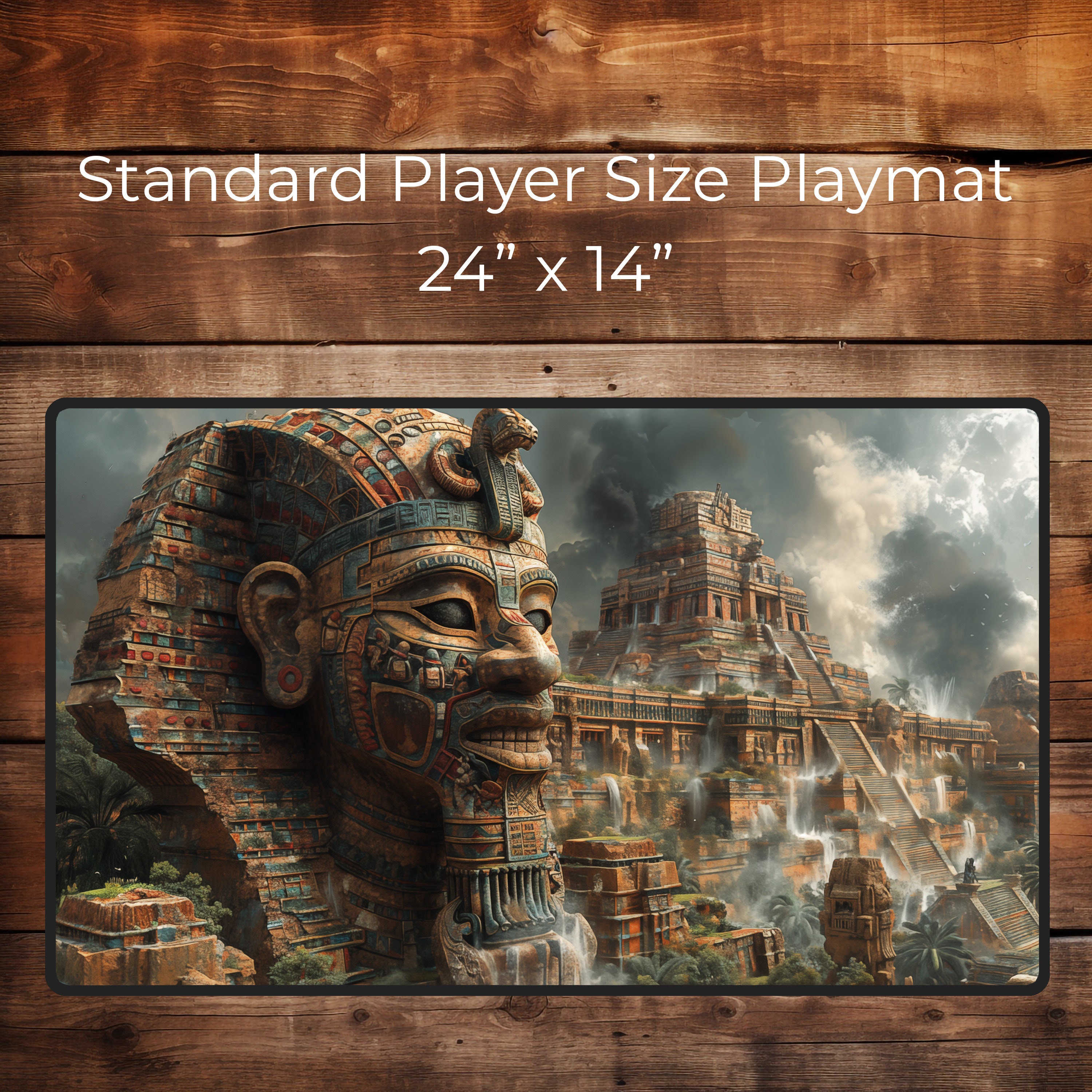 Convergence of Empires Egyptian and Aztec Fusion Playmat