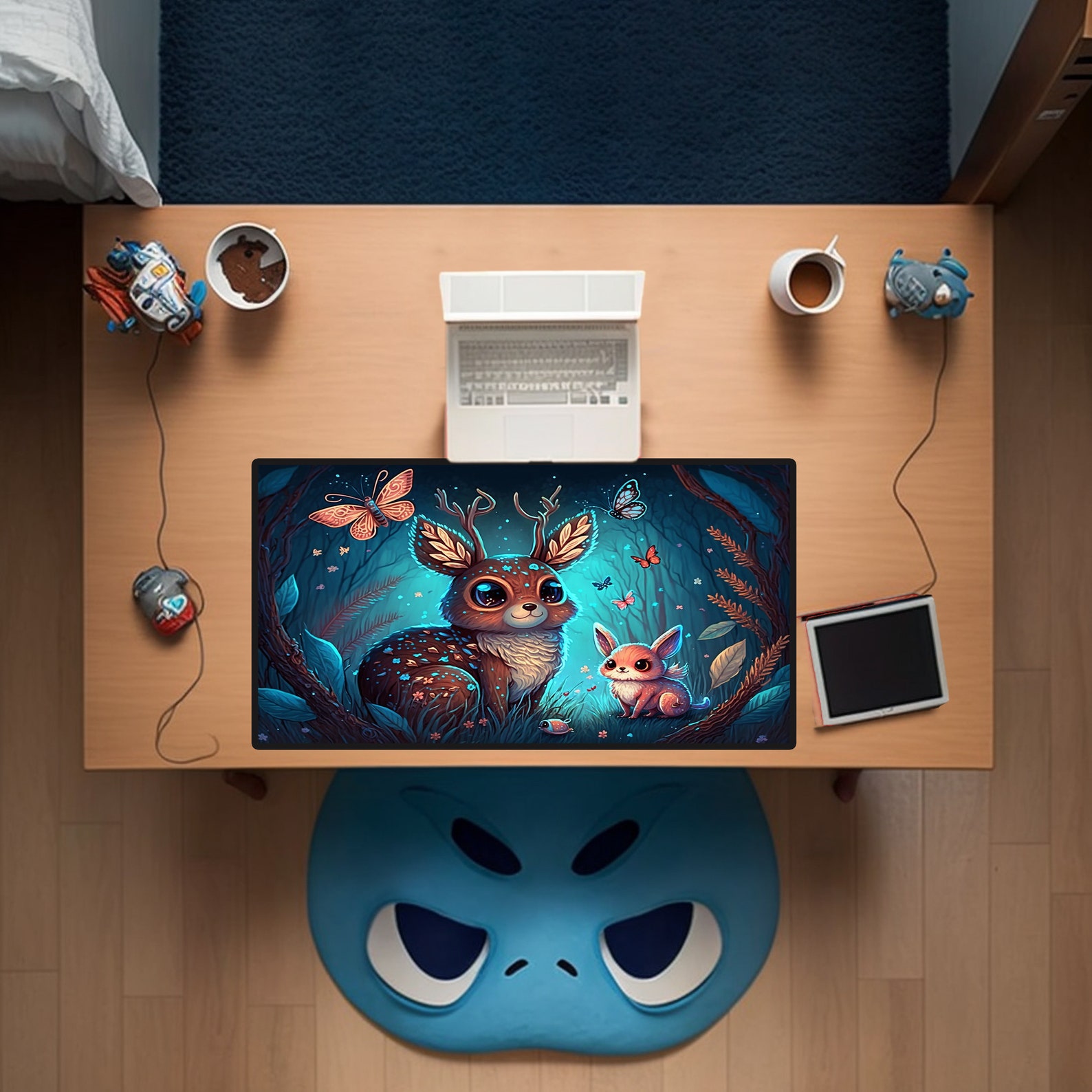 Cute Kids Deskmat Kawaii Desk Mat Kids Desk Mat Childs Desk Etsy