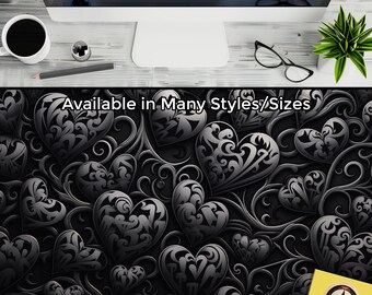 Cute Goth Desk Decor, Goth Mousepad XL, Goth Gaming Mat, Goth Game Table Decor, Goth Office Mat, Goth Writing Mat, Gothic Gifts