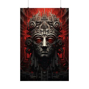 Fantasy Mayan Poster, Mayan Wall Decor, Mayan Wall Art, Maya Fantasy Poster, Frameable Wall Decor, Mesoamerican Poster