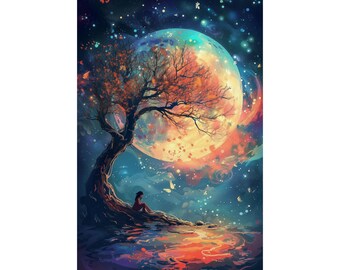 Parete moderna con arte astratta naturale | Poster Store IT