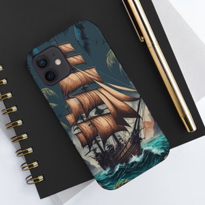 Pirate Ship iPhone Case, Pirate iPhone Case, Pirate iPhone 14 13 12 11 Pro Max Case Pirate Iphone 13 12 Mini Case