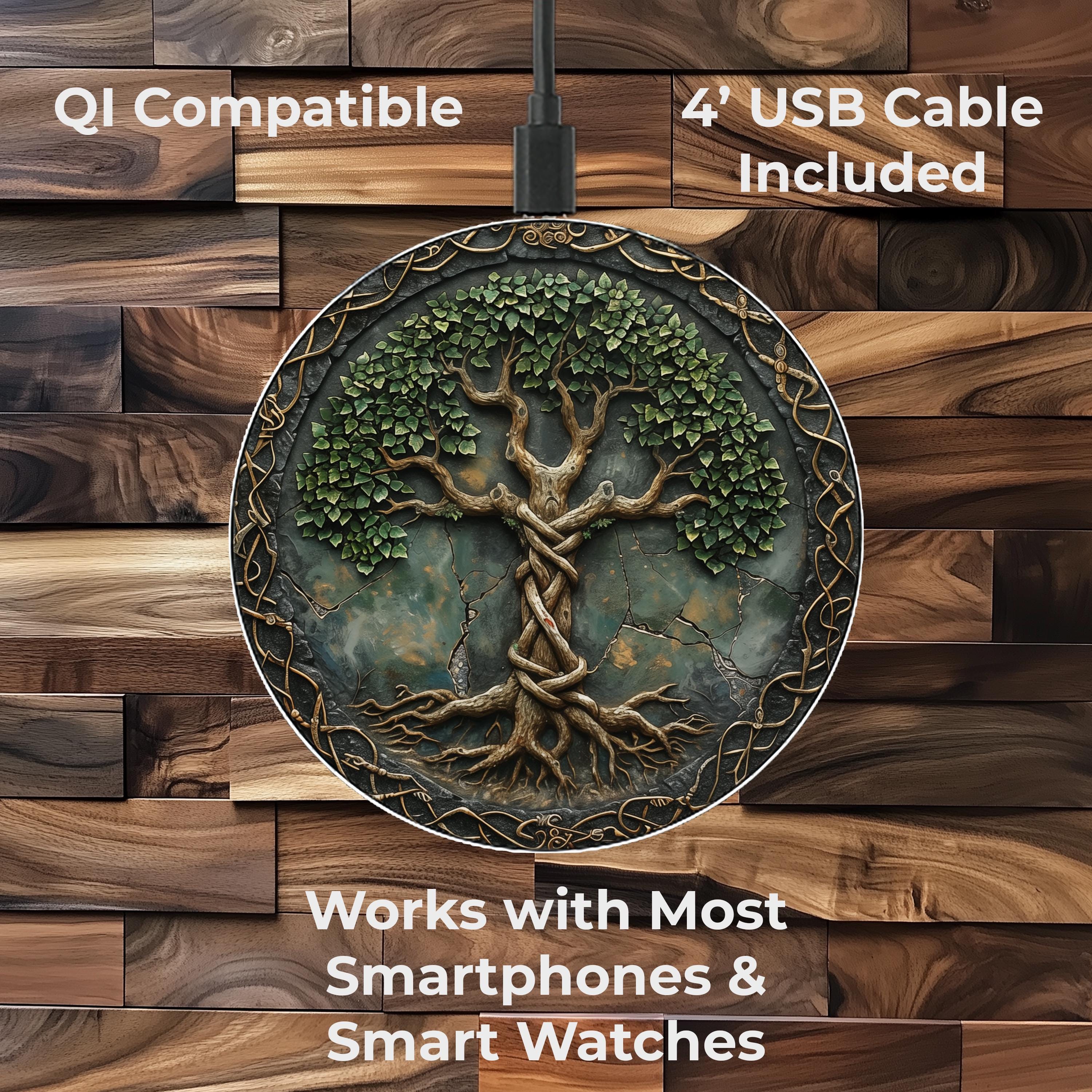 Nordic Tree of Life Wireless Charger for Phones and Watches