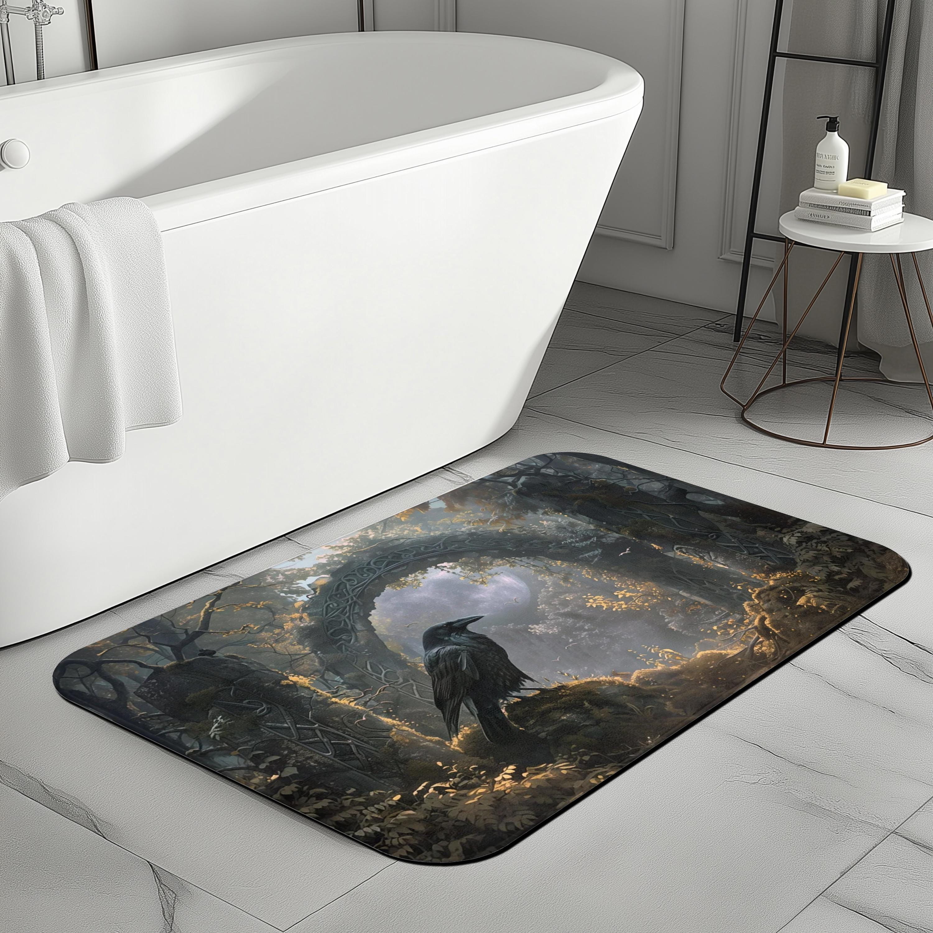 Viking Raven Bath Mat