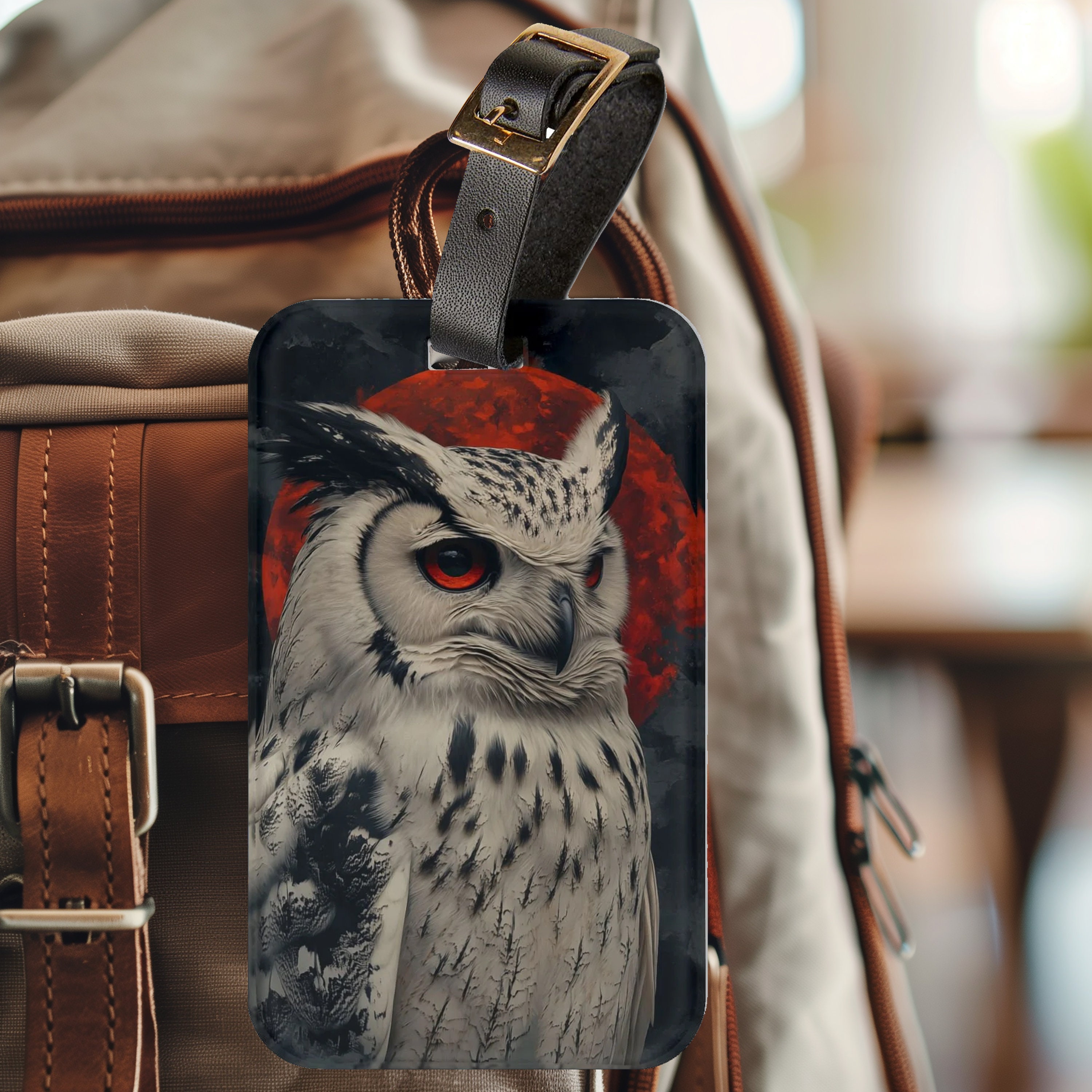Girls Owl Cartoon Mini Backpack – Pink PU Leather Small Bag For Kids - View #8