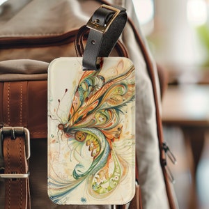 Aesthetic Artisan Butterfly Luggage Tag, Diaper Bag Tag, Travel Bag Tag
