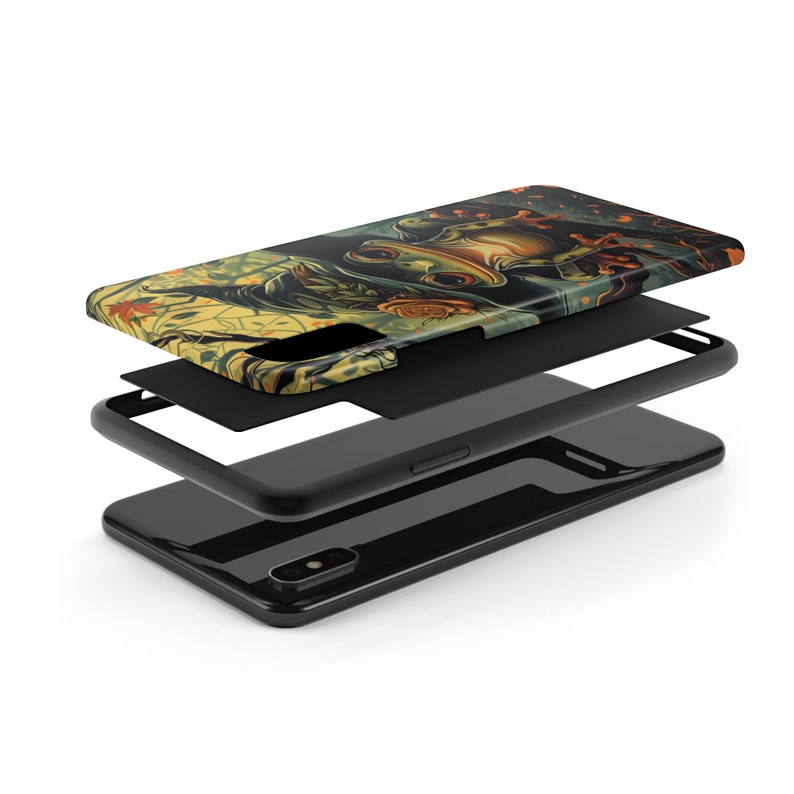 Witchy Frog iPhone Tough Case, Frog iPhone Case, iPhone 15 Pro Max and most other models featuring Polycarbonate Shell and Rubber Liner image 4