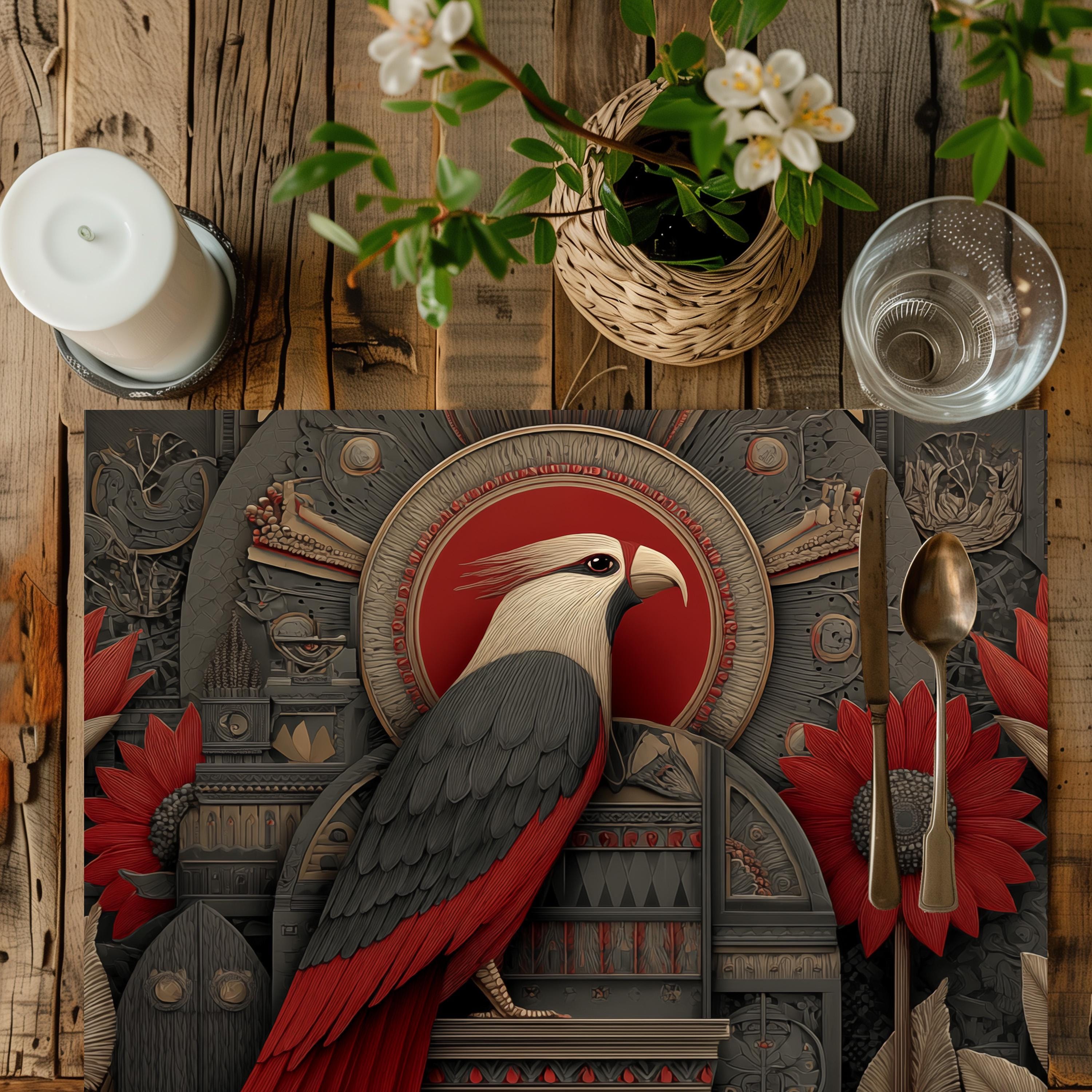 Aztec Bird Cotton Dining Placemat