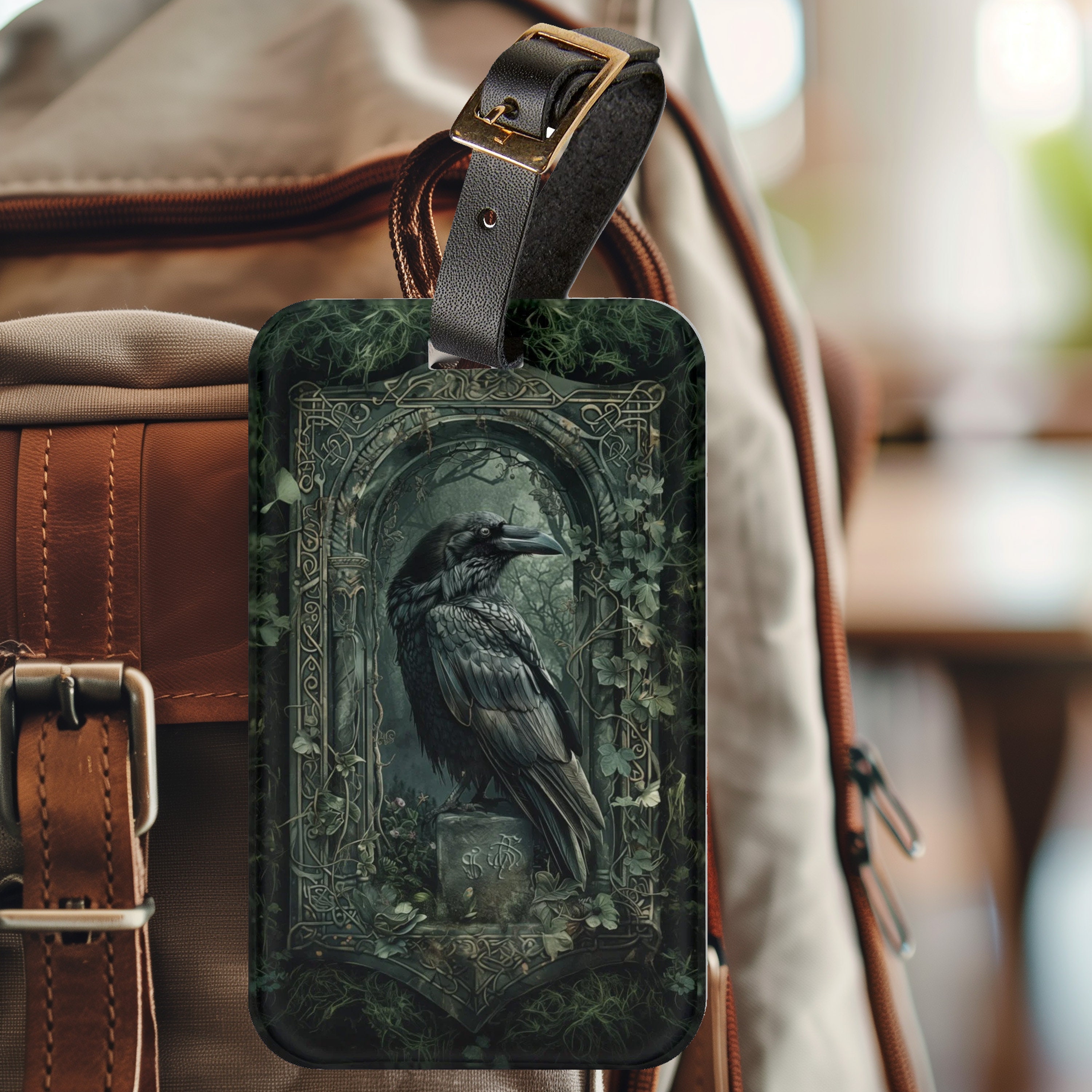 Viking Raven Luggage Tag