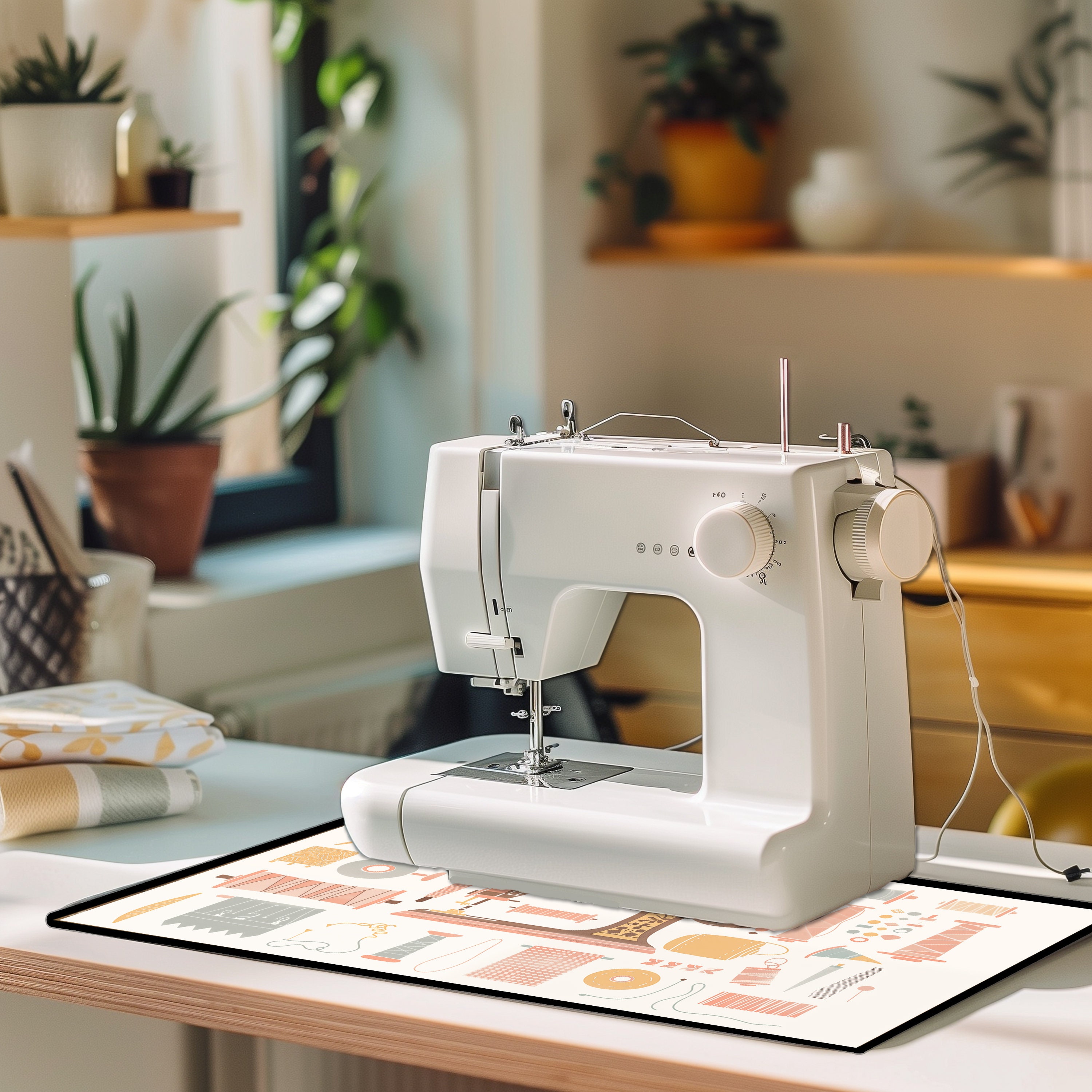 Cute Sewing Machine Mat - Non Slip Sewing Machine Pad Featuring ...