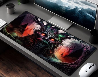 FAIRYGATE XXL Gaming Mousepad - Sonnenblumen Design Mit Rutschfester Basis