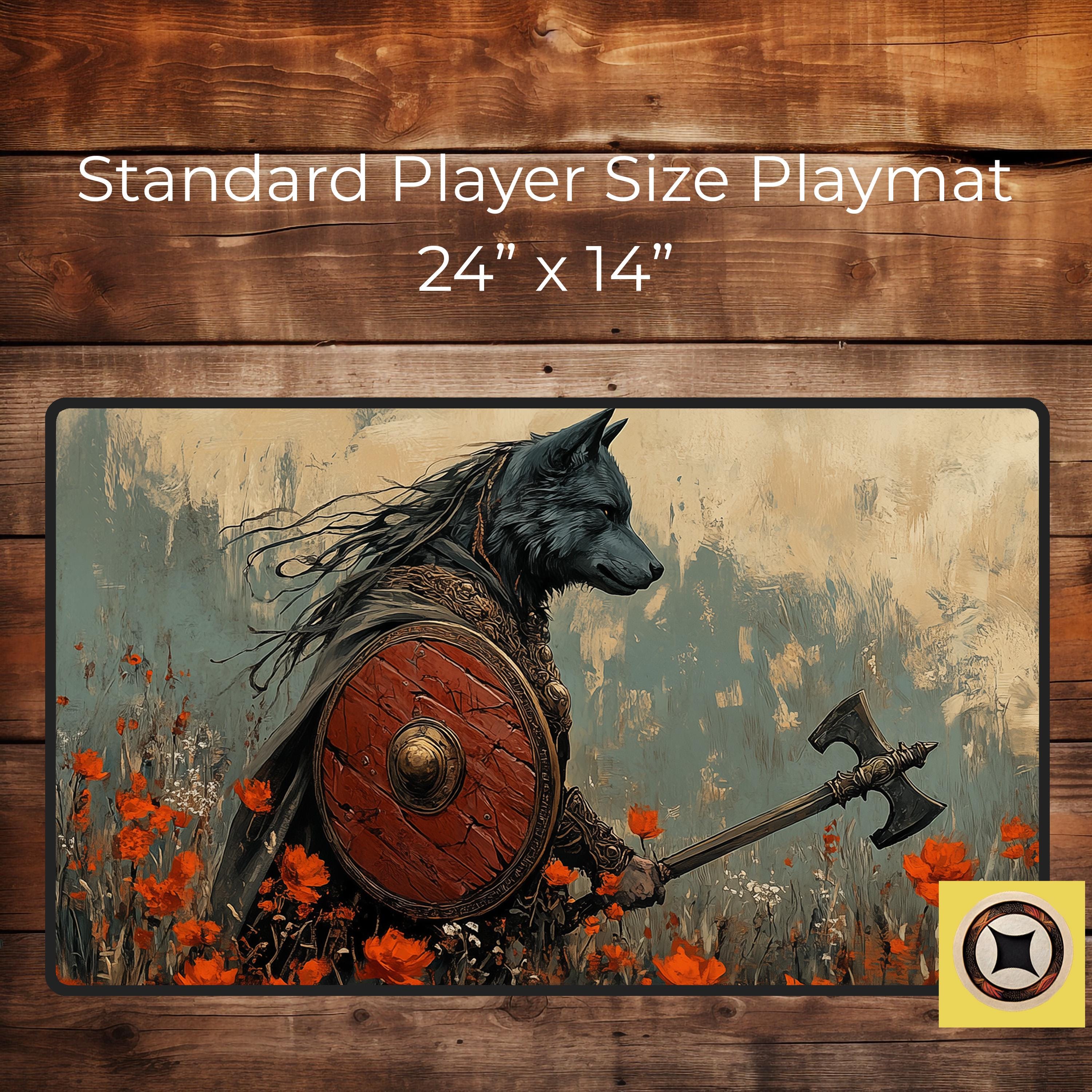 Viking Dire Wolf Fantasy Gaming Playmat
