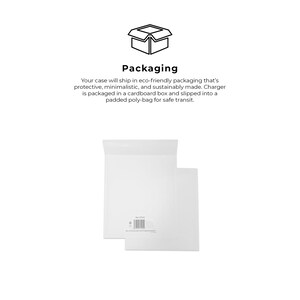 May include: A white padded envelope with a white cardboard box inside. The envelope is used for shipping and is eco-friendly, protective, and sustainably made.