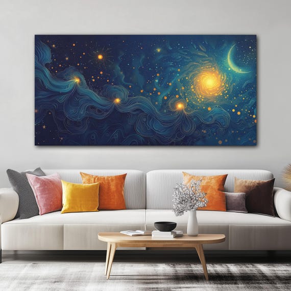 Fantasy Space Art - Supernova Streams and Whisps - Cosmic Wall