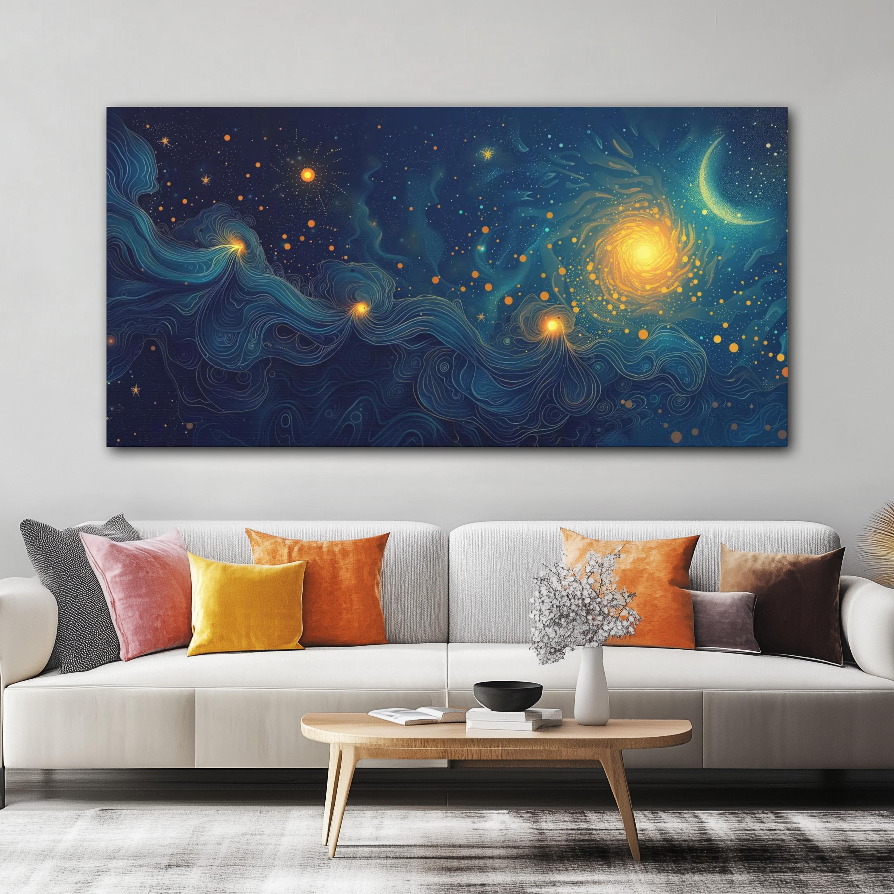 Fantasy Space Art - Supernova Streams and Whisps - Cosmic Wall