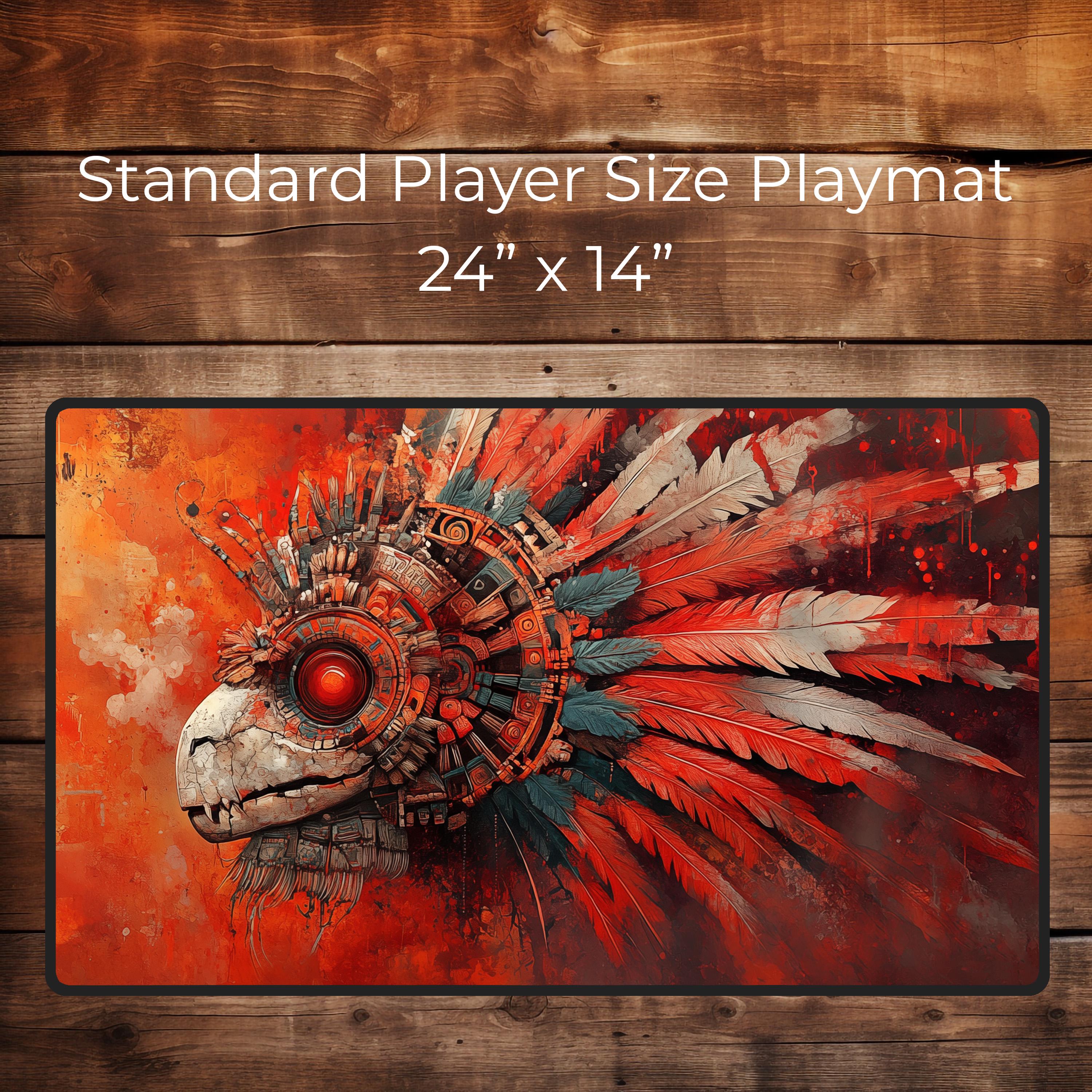 Cyberpunk Aztec Spirit Playmat