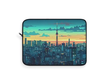 Housse pour ordinateur portable Pixelart Tokyo, housse pour iPad Tokyo, sac fourre-tout pour ordinateur, étui pour ordinateur portable, housse pour tablette