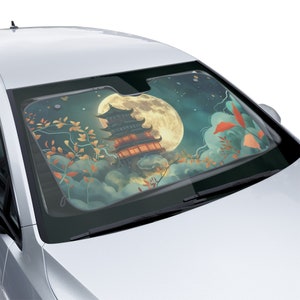 Japanese Palace Car Accessory, Japan Car Sun Shade, Windshield Shade for Car