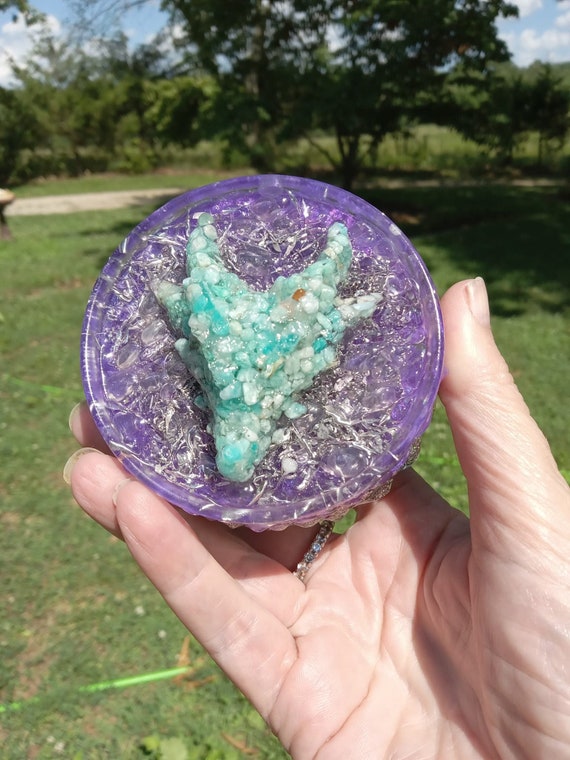 Amazonite Dragonhead Orgonite