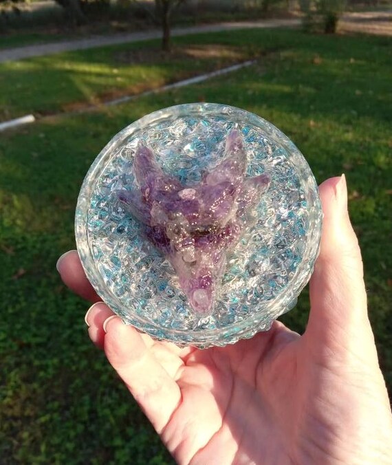 Amethyst Dragonhead Orgonite