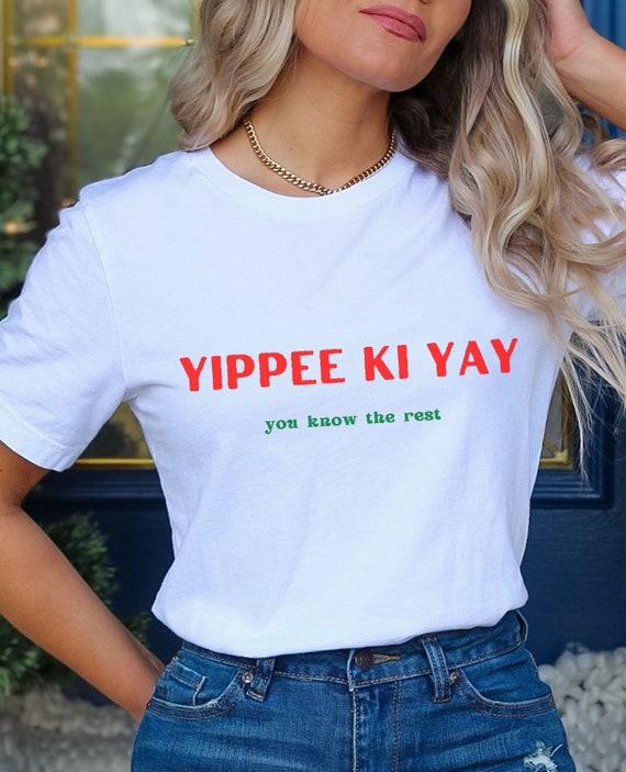 Die hard christmas shirt yippee ki yay john mcclane unisex etsy