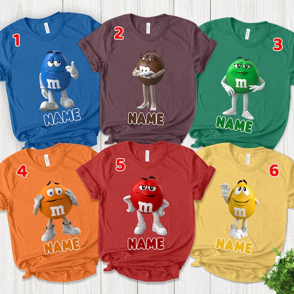 M and M Candy Logo Etsy