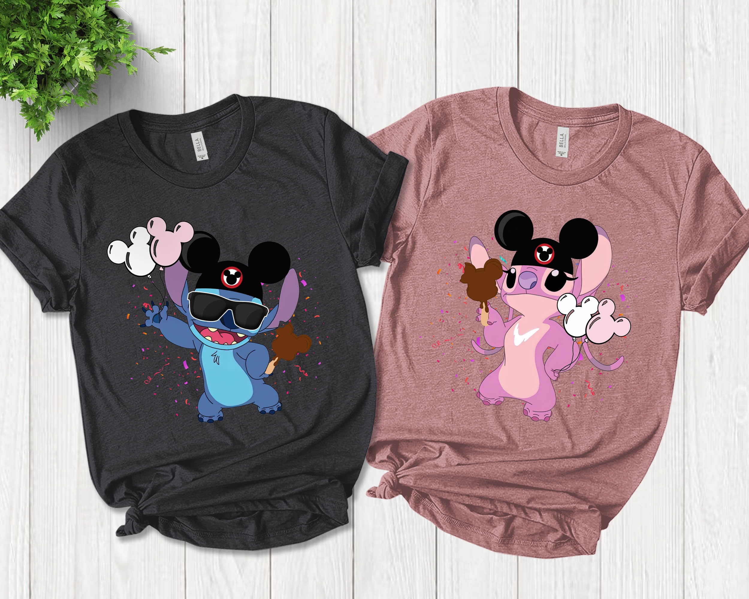 Stitch & Angel Shirts, Disney Vacation Shirts, Couple Matching Shirts, Disney Trip Shirt, Disney Couple Shirt