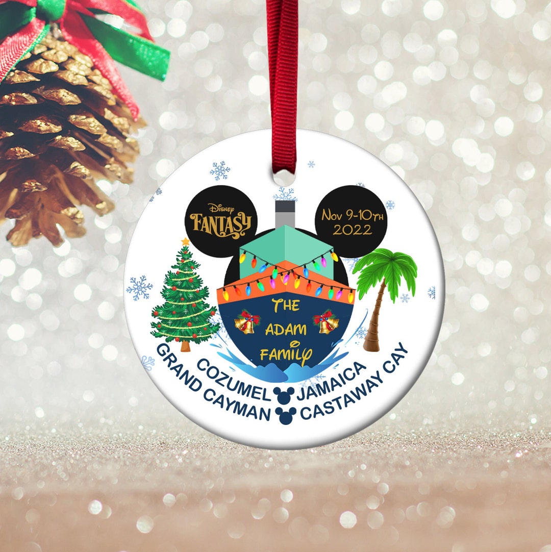 Disney Cruise Ornament Personalized Custom Family Xmas Etsy
