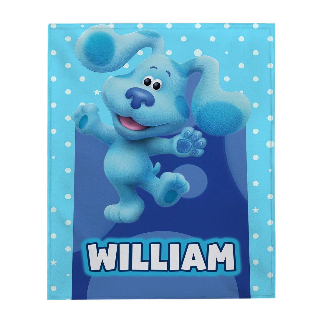 Blues Clues Blanket Personalized Baby Blankets Baby Shower Etsy