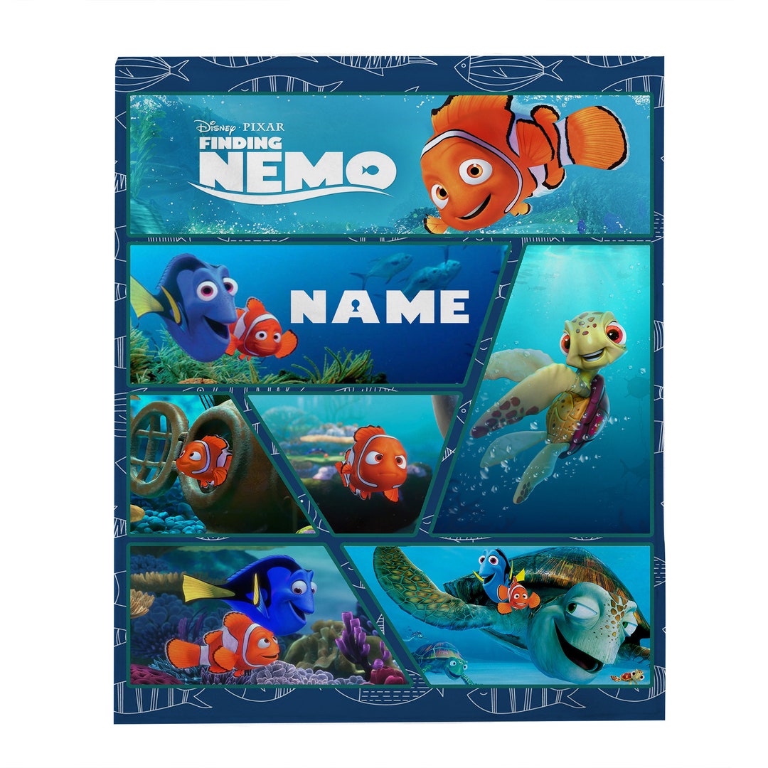 Personalized Disney Finding Nemo Blanket Finding Nemo Fleece Etsy