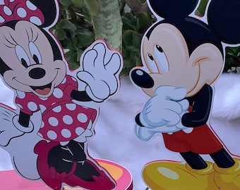 Mickey and Friends Wooden Party Centerpieces: Clubhouse Birthday Theme