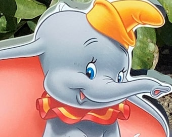 Baby Dumbo Wood Centerpiece: Double Sided Party Decoration