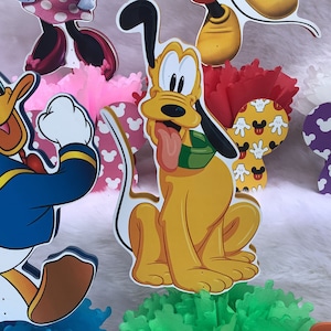 Club house centerpieces theme, Mickey and friends party decorations, Minnie Mouse birthday party decorations