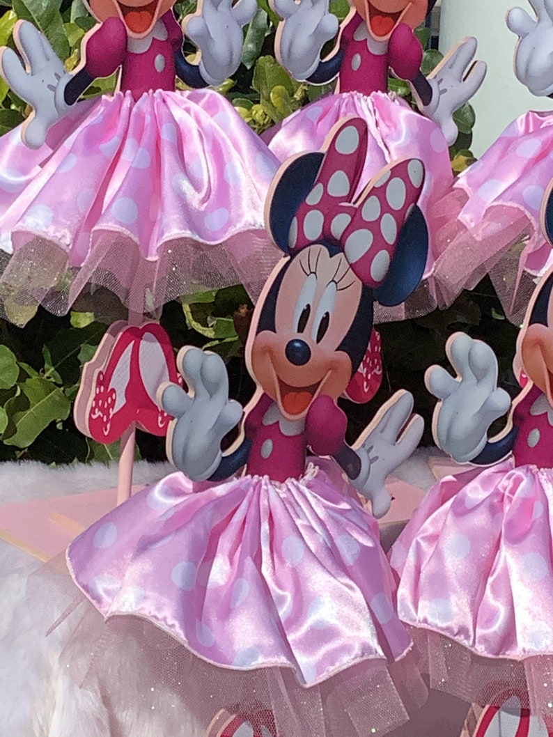 Minnie Mouse Centerpieces Tutu Minnie Mousered Pink Etsy