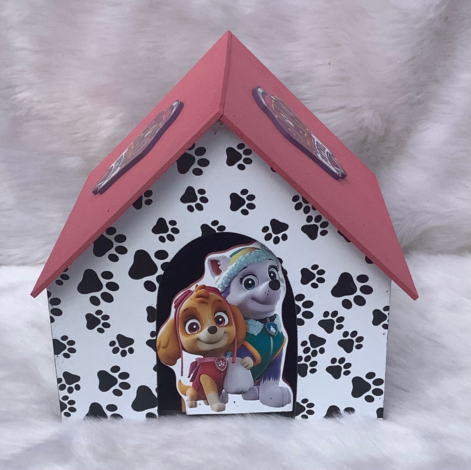 Paw Dog Theme PartyHouse wood centerpieces theme party house decorations house decorations theme